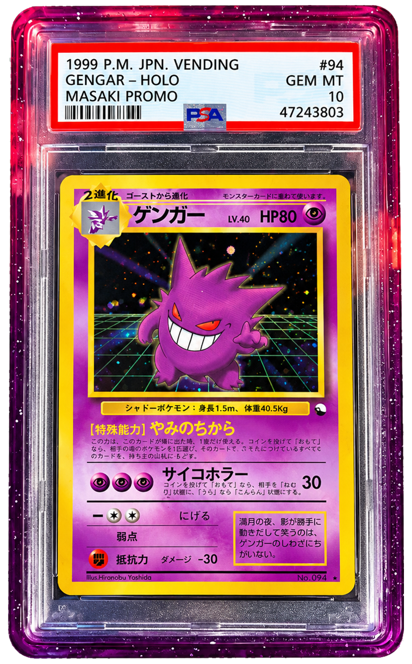 Carta Gengar PSA 10 con bumper guard DragonGuards