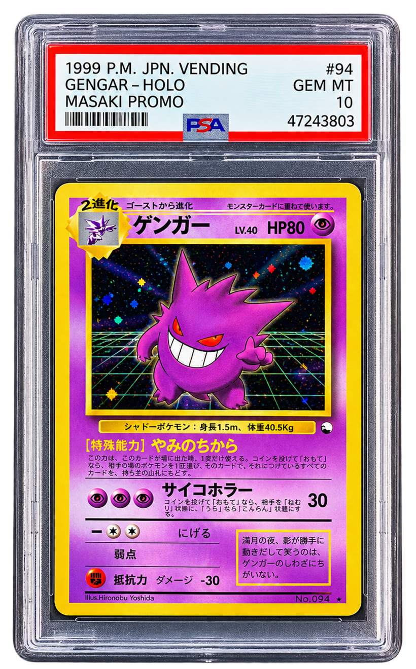Carta Gengar PSA 10 sin protección